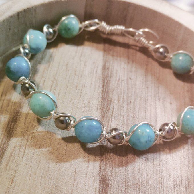 Bracelet Hemimorphite  - 6mm