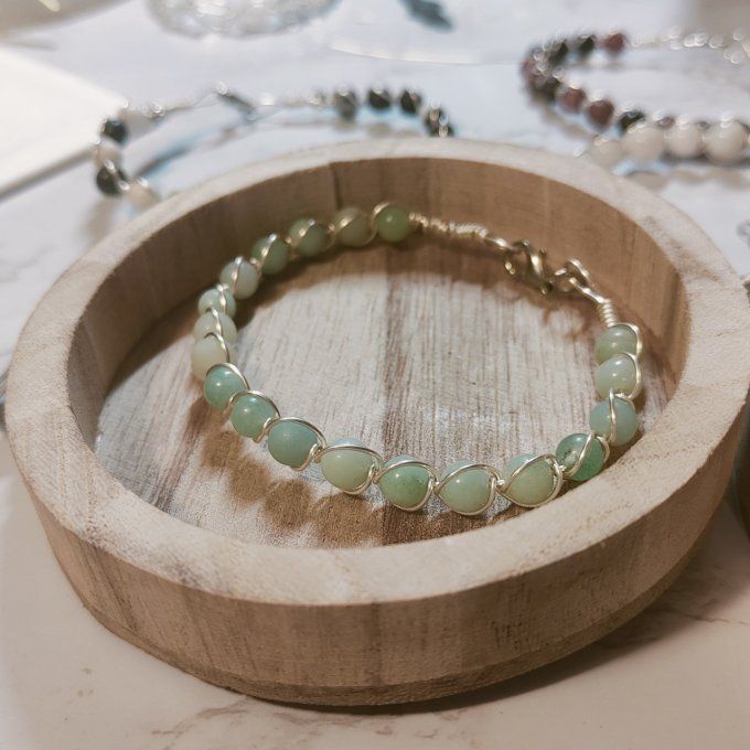 Bracelet amazonite -6mm