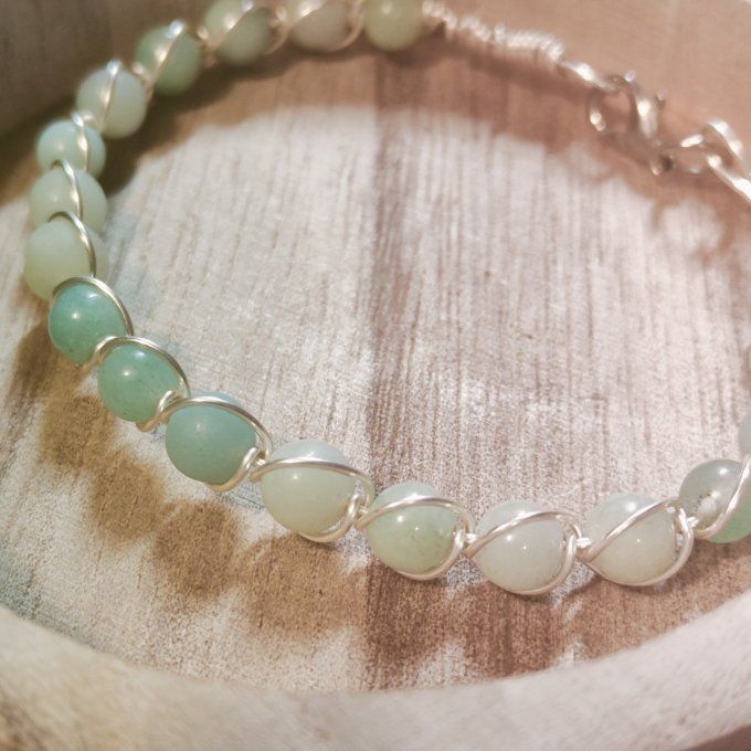 Bracelet amazonite -6mm