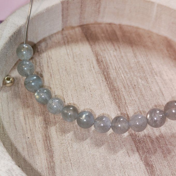 Bracelet labradorite 6mm