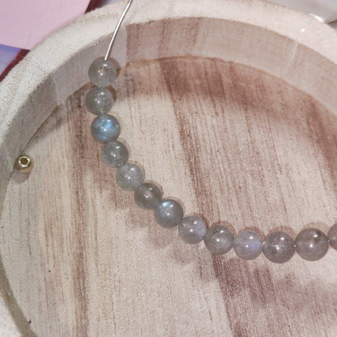 Bracelet labradorite 6mm