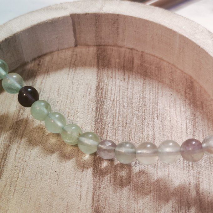 Bracelet fluorite -6mm