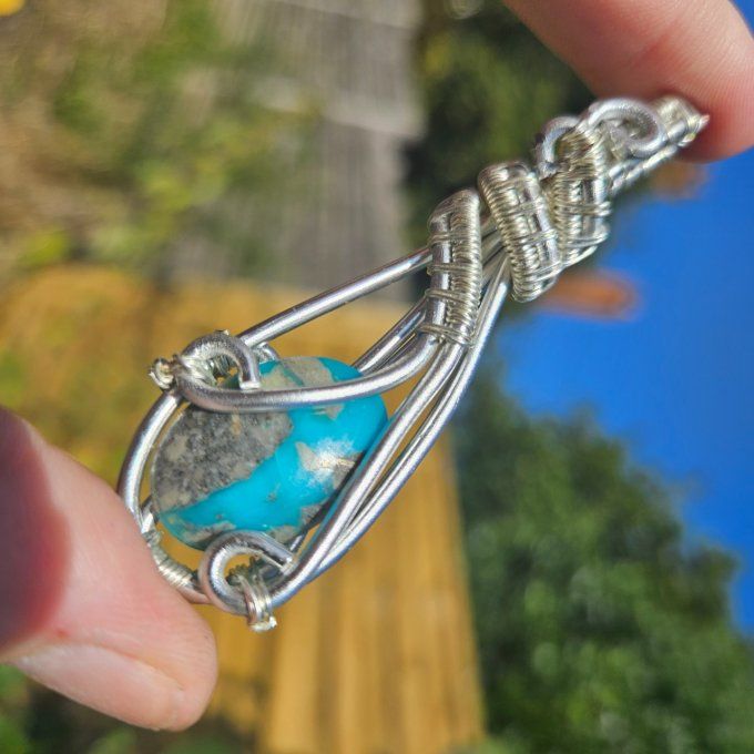 Amulette turquoise iranienne 