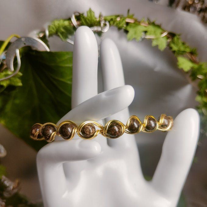  Bronzite - 6 ou 8 mm Bracelet 