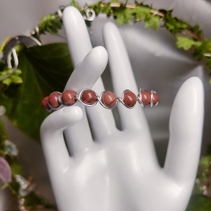 JASPE ROUGE - 6mm Bracelet 