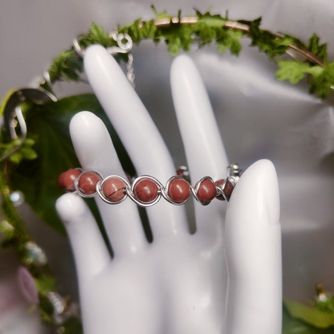 JASPE ROUGE - 6mm Bracelet 