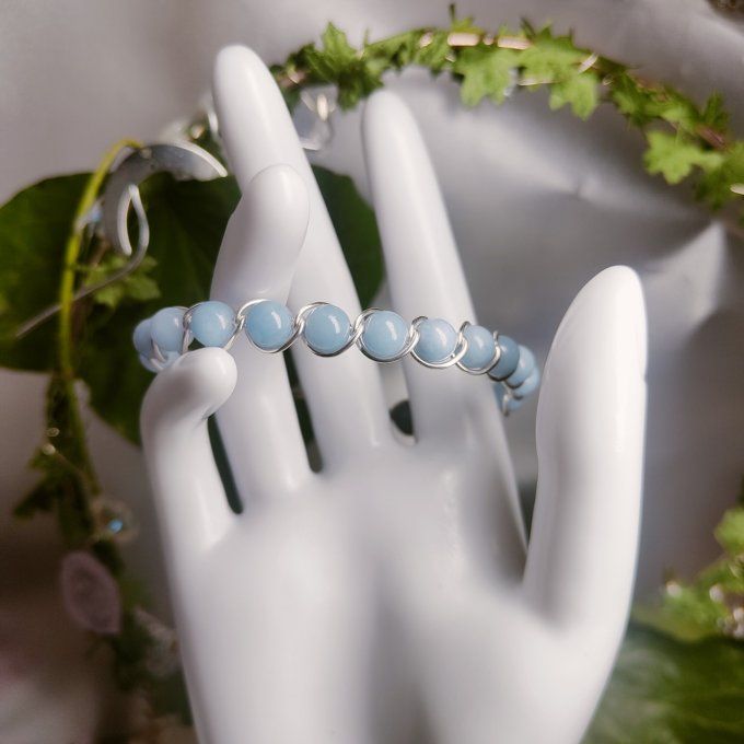 Bracelet angelite 6mm