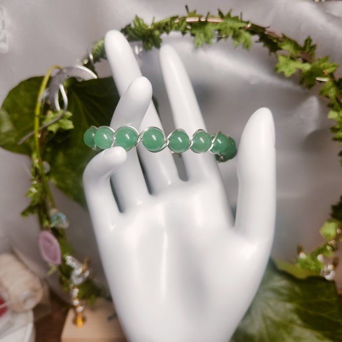 Aventurine verte -6 ou 8 mm Bracelet c