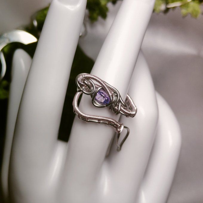 Bague Tanzanite-rose