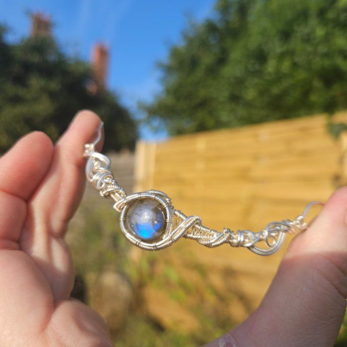 Charms Coeur de Ciel - labradorite 