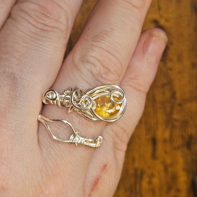 Bague citrine 