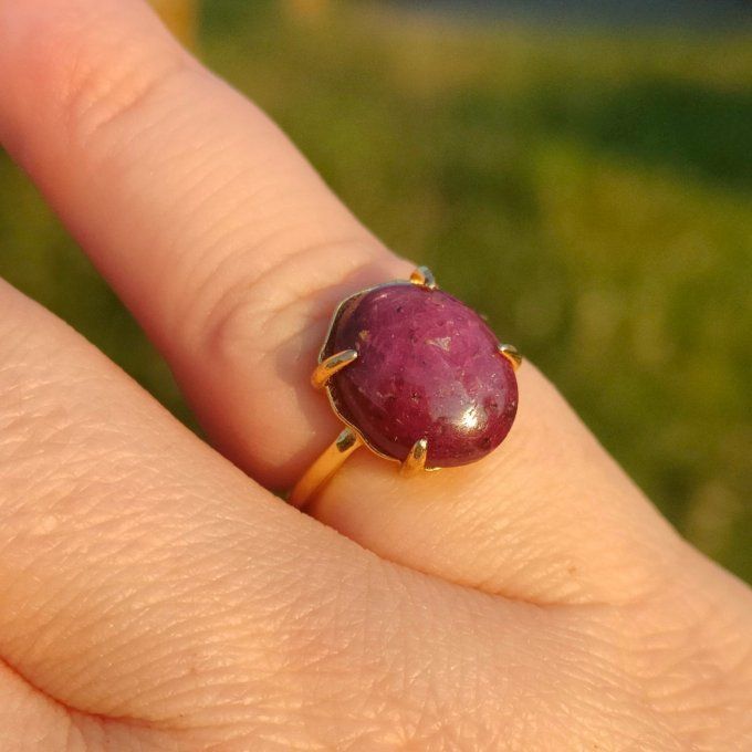 Bague rubis t 51