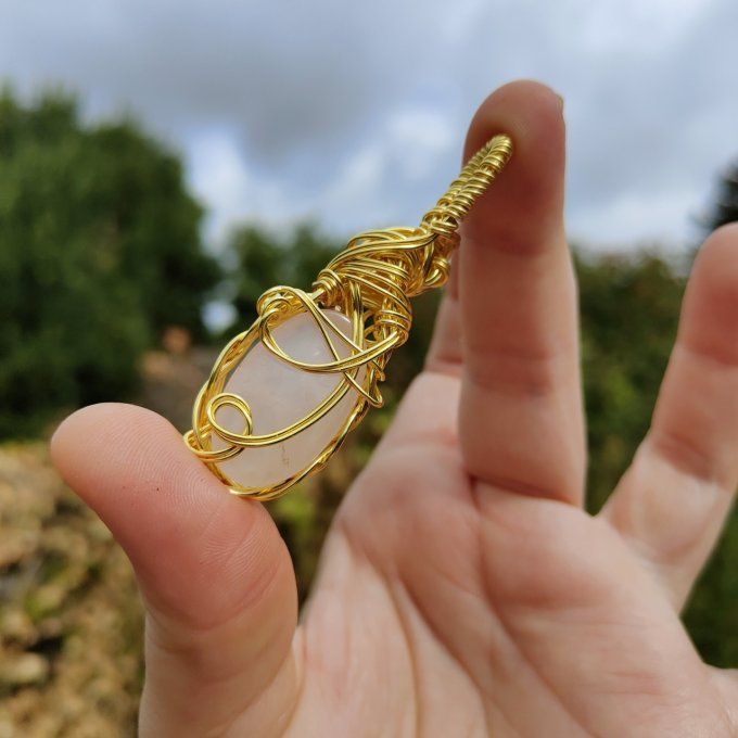 Amulette quartz rose 