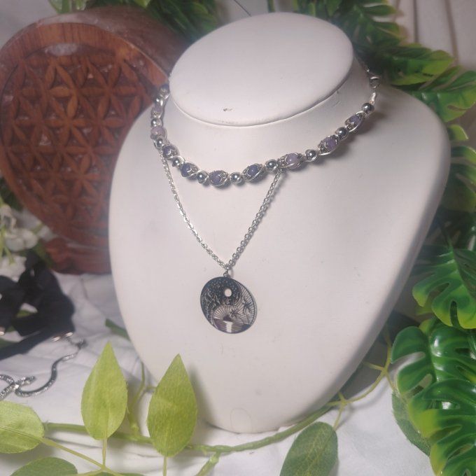 Collier Perles De Mica