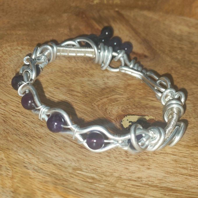 Bracelet amethyste - 6MM