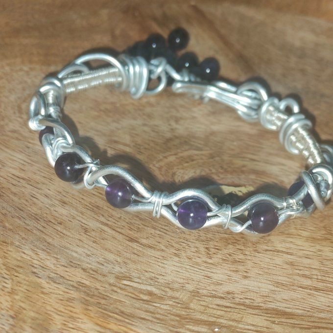 Bracelet amethyste - 6MM