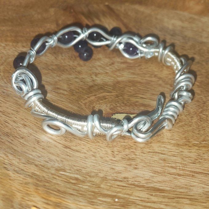 Bracelet amethyste - 6MM