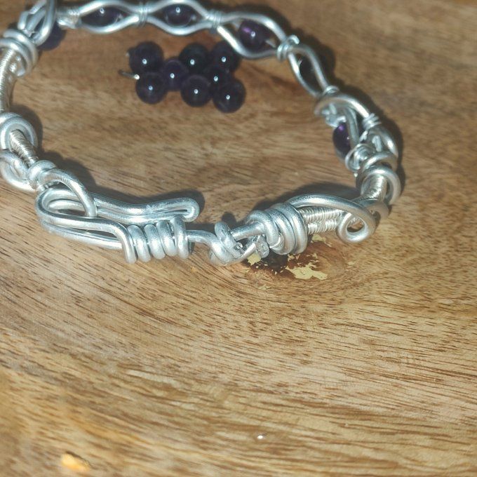 Bracelet amethyste - 6MM