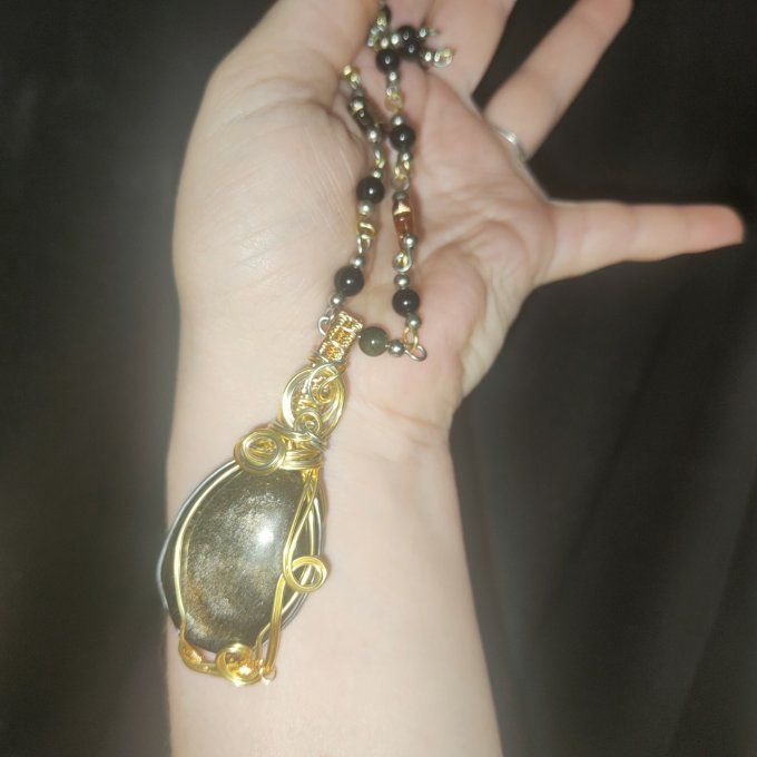 Collier Miroir d'or 