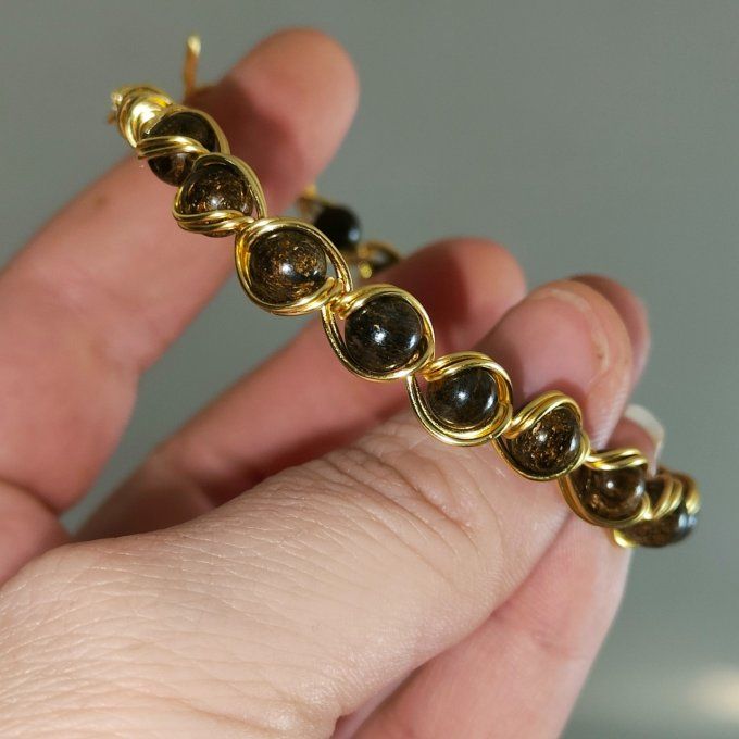 Bracelet Bronzite - 6mm