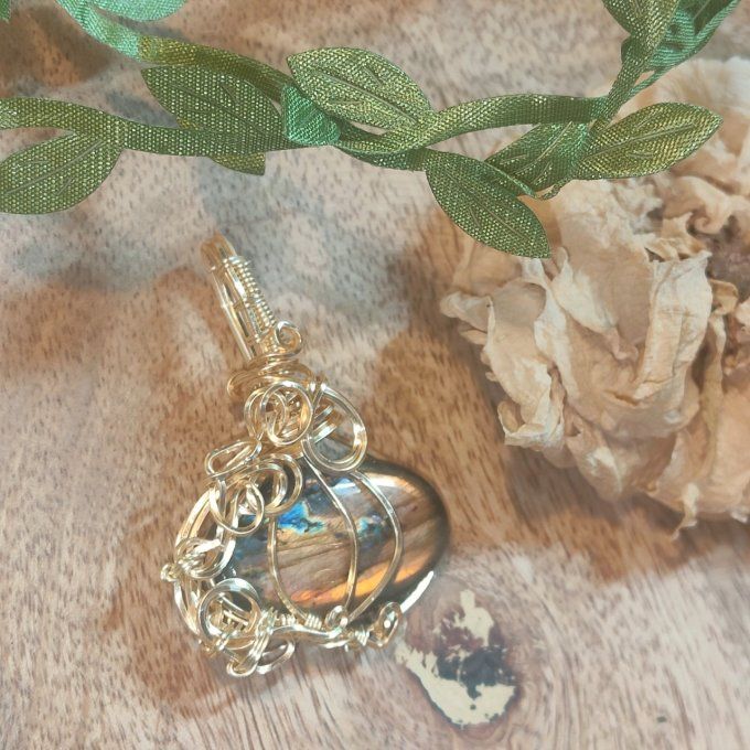 Labradorite citrouille solaire 