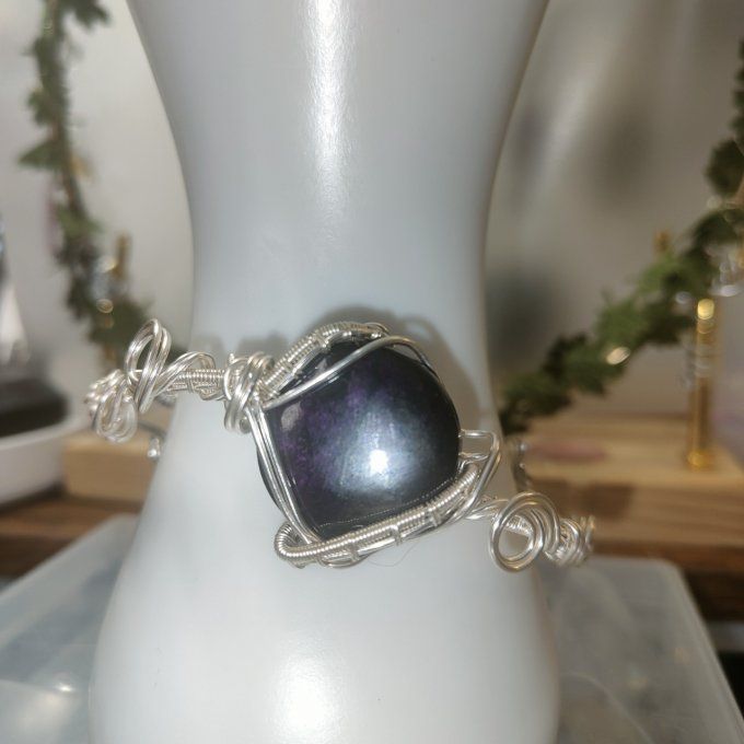  Bracelet Charms purpurite 