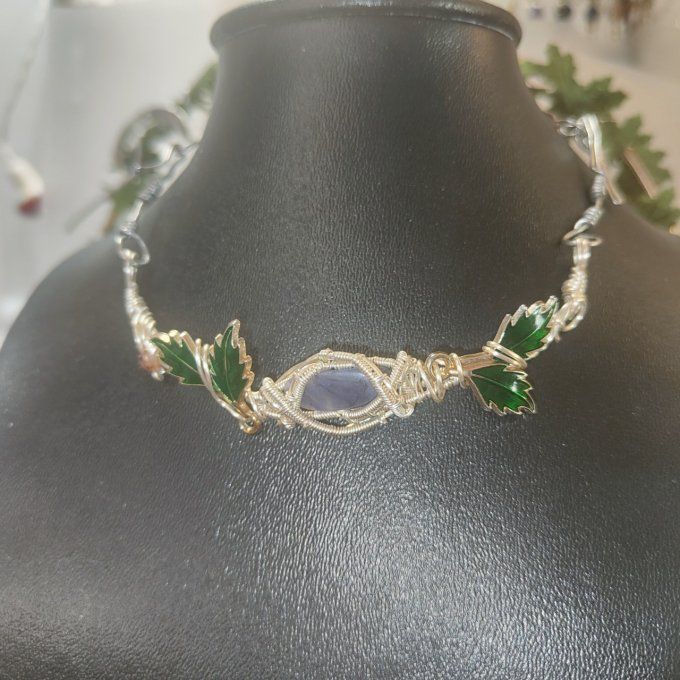 collier Charms Sugilite :pierre du guérisseur de l'âme