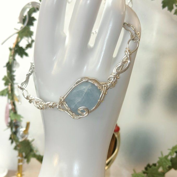 :Charms calcite bleu collier /diadème - bracelet 