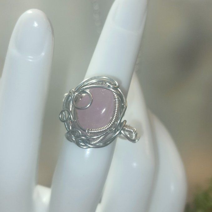 Bague Courrone kunzite 