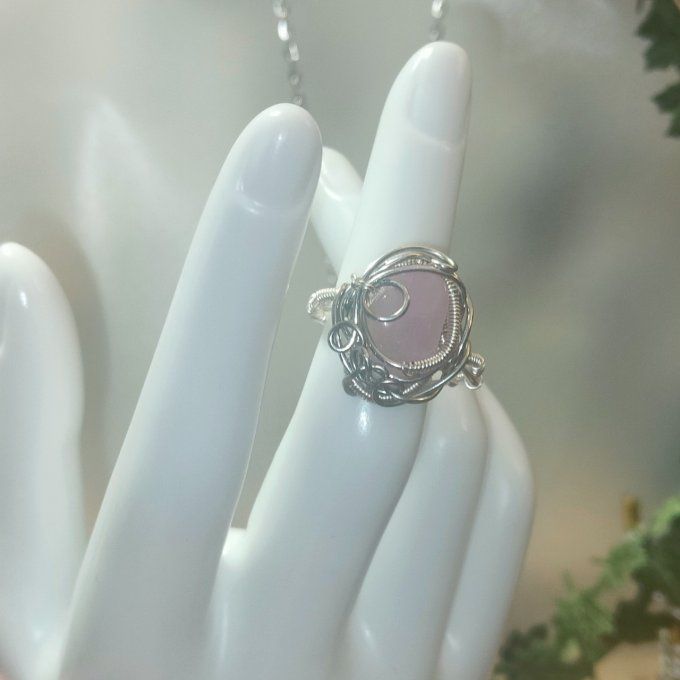 Bague Courrone kunzite 