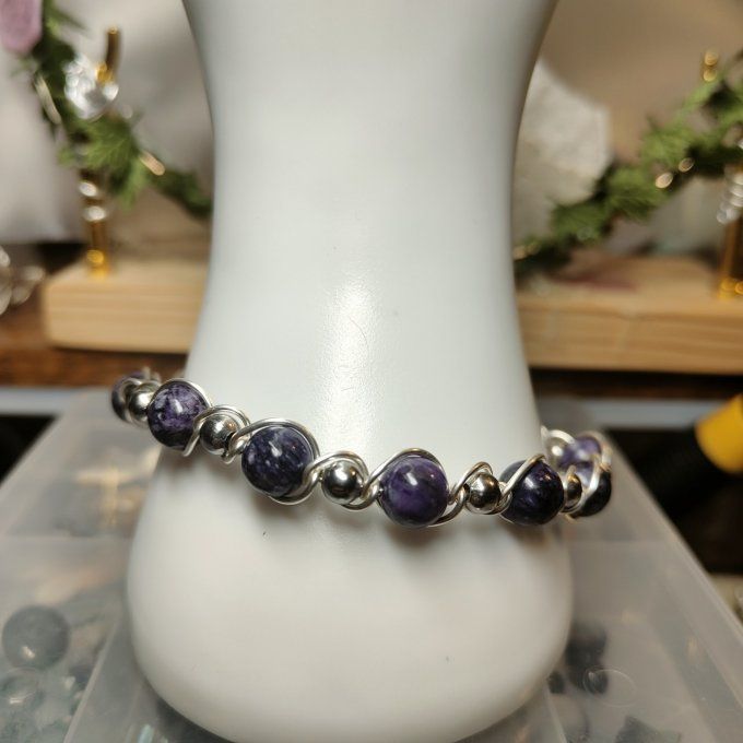 Charoite -8mm Bracelet 