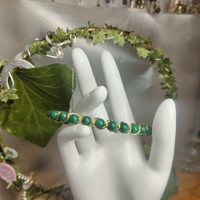 Malachite -6mm Bracelet 