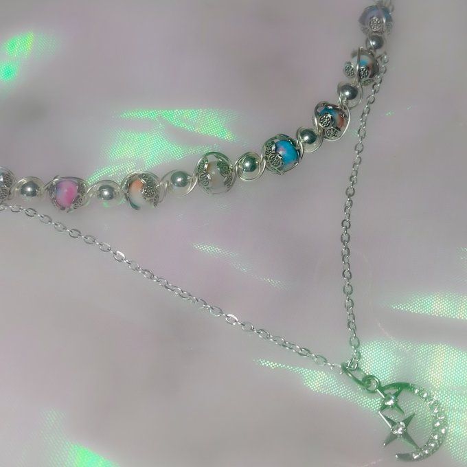 Collier perles jaspes impériales 