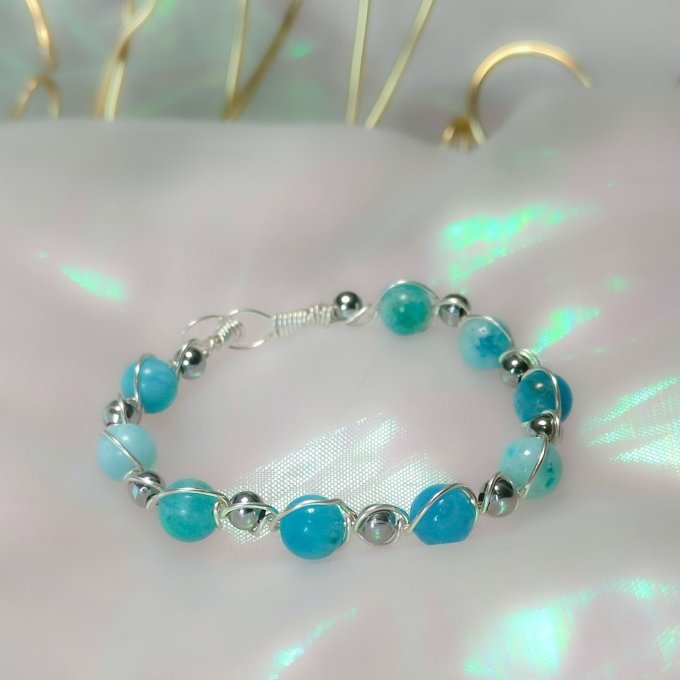 Bracelet Hemimorphite  - 6mm