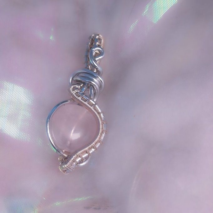 Amulette quartz rose 