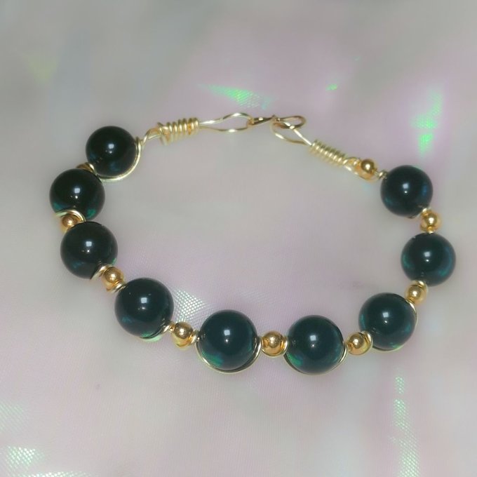 Bracelet oeil celeste 8mm 