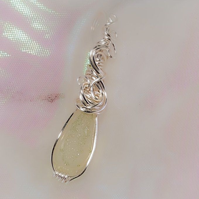 Pitchounette Agate blanche Druzy