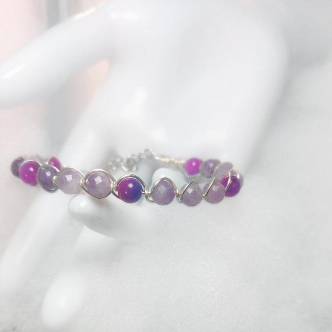 Bracelet sugilite - 6mm