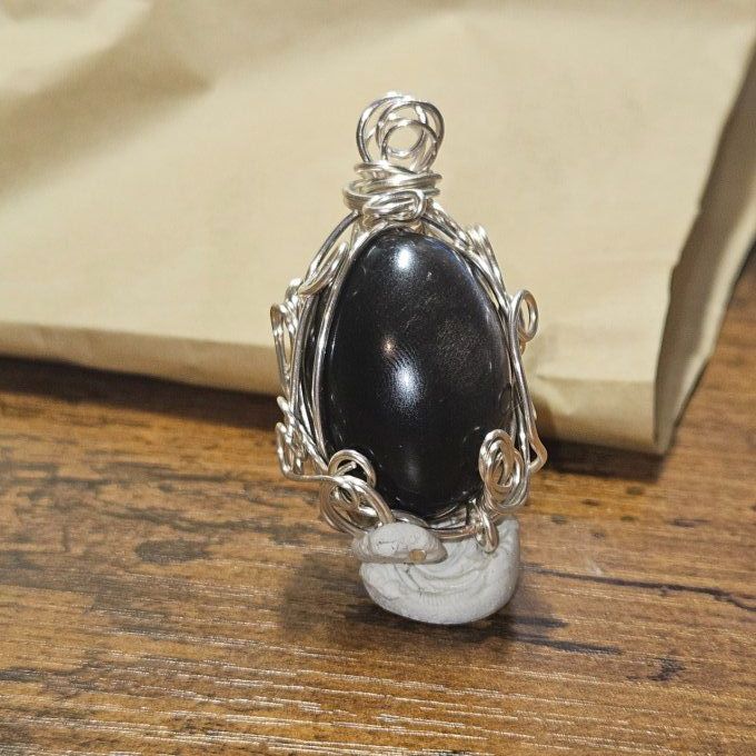 Fruit sacré Obsidienne silver