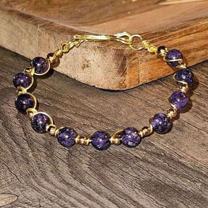 Bracelet charoite -8mm